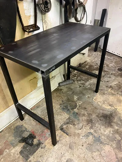 A welded table